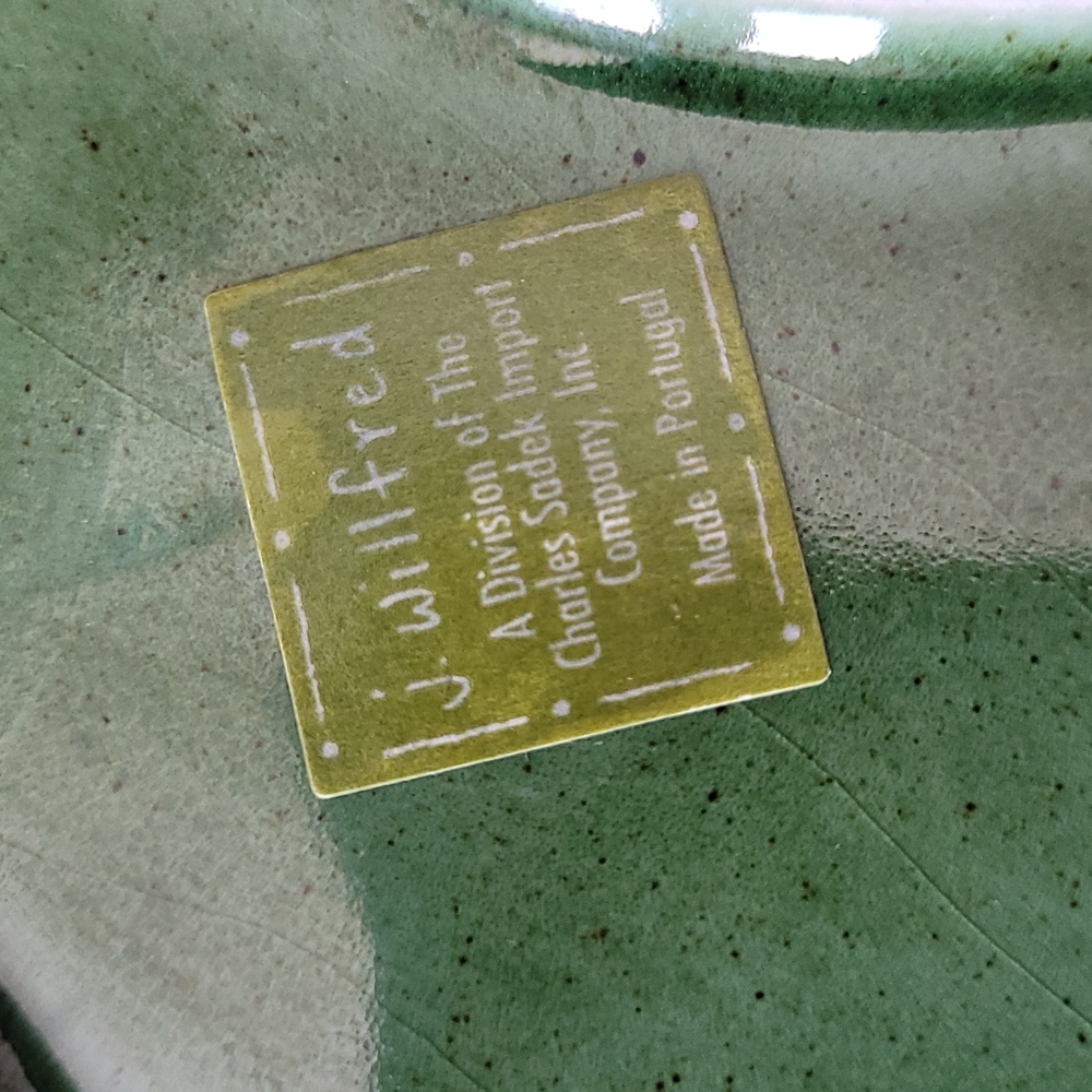 Vintage J. Willifred Hand Crafted Grape Leaves Platter - Picture 3 of 10